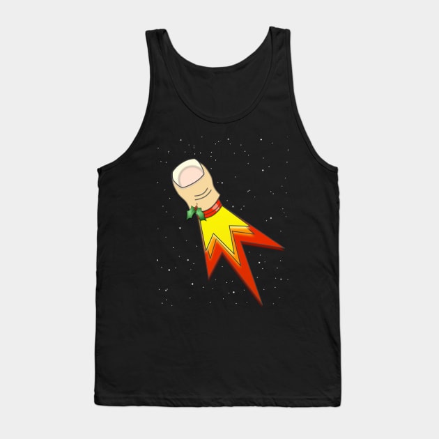 Ugly Christmas Missile Toe Tank Top by rayraynoire